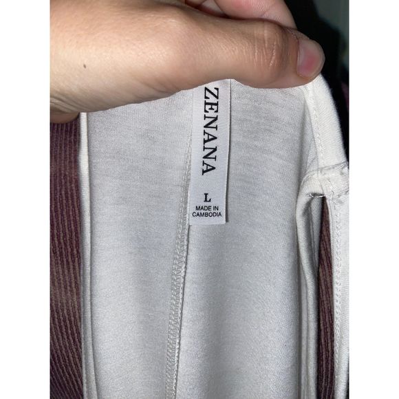 Zenana White Lace Floral Tank Top - Large - Picture 4 of 5